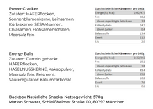 Lade das Bild in den Galerie-Viewer, BAKE & NOURISH Backbox Natürliche Snacks