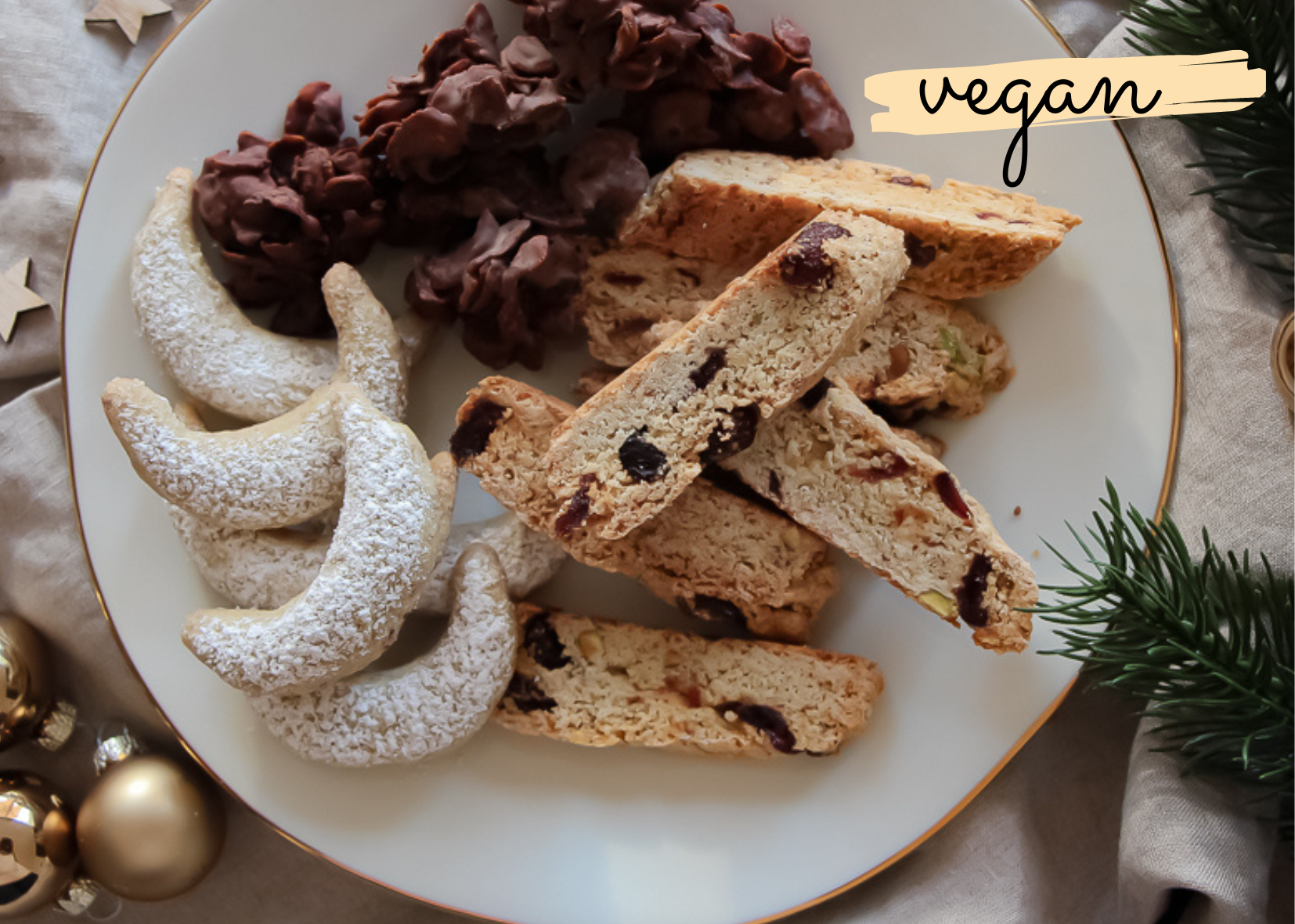 BAKE & NOURISH Backbox Vegane Weihnachtsplätzchen